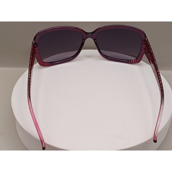 Panama Jack Pink and Black Zebra Print Rhinestone Bling Sunglasses - Picture 3 of 13